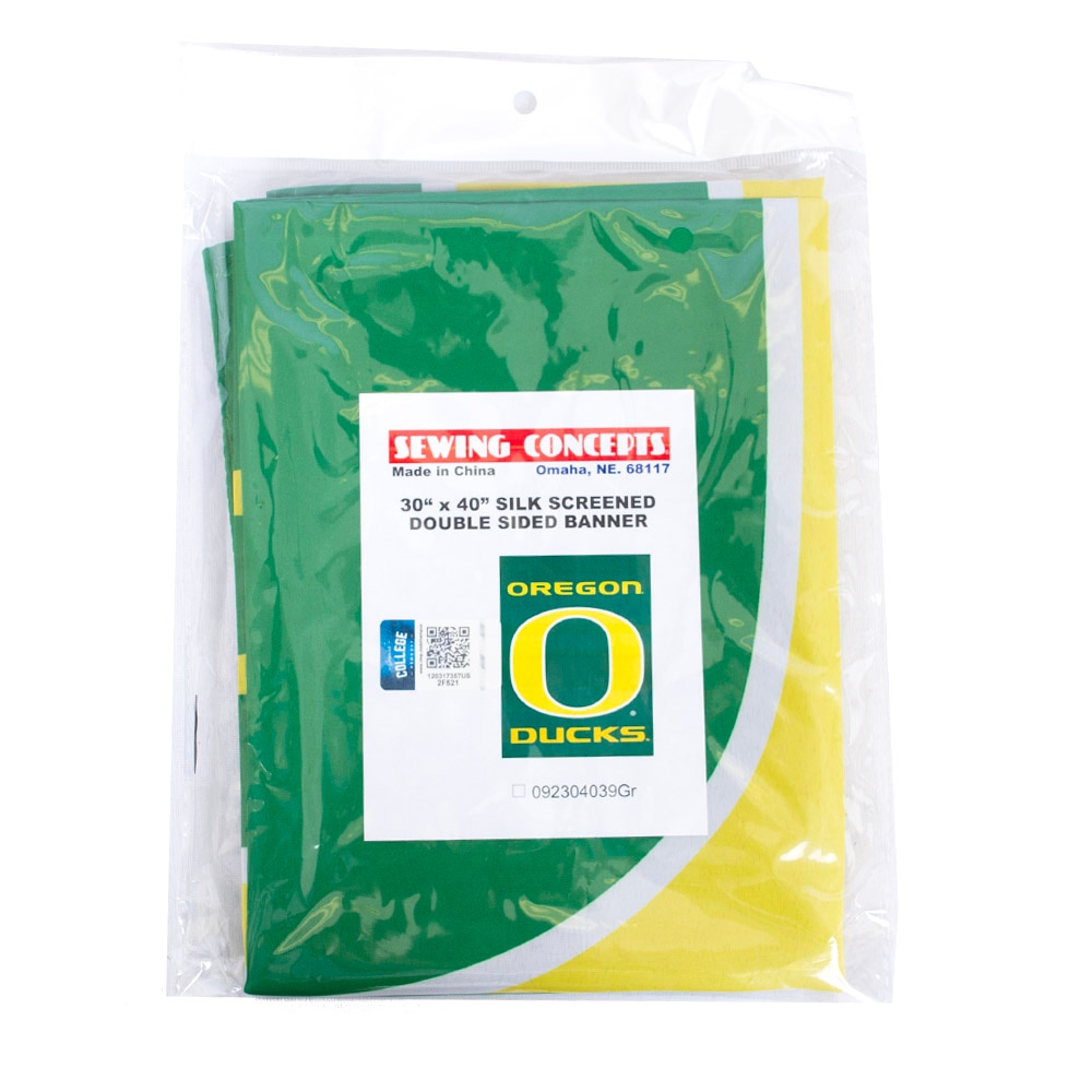 Classic Oregon O, Sewing Concepts, Green, Flags & Banners, Home & Auto, 30"x40", Oregon Ducks design, 943945